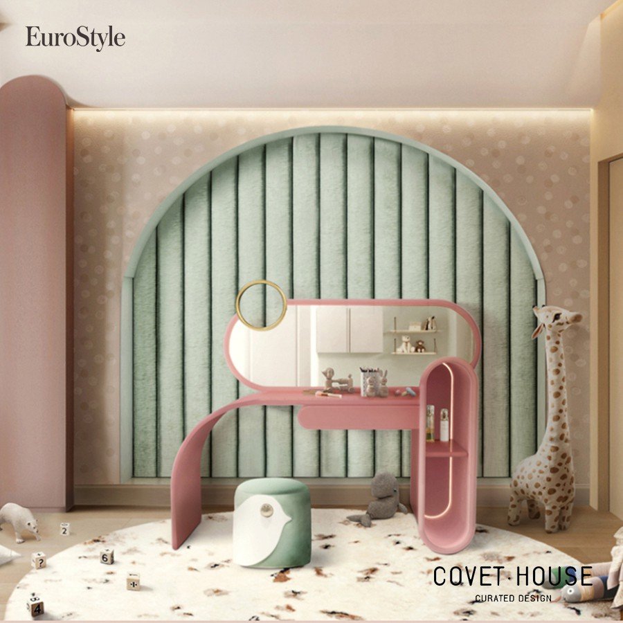 Bubble Gum Desk là mẫu bàn học được Covet House thiết kế dành riêng cho các bé gái