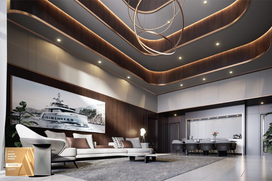 Dự án The Coral Villas Inspired by GT115 Yacht nhận giải Thiết kế Nội thất Khu Nghỉ Dưỡng Xuất Sắc nhất Châu Á.
