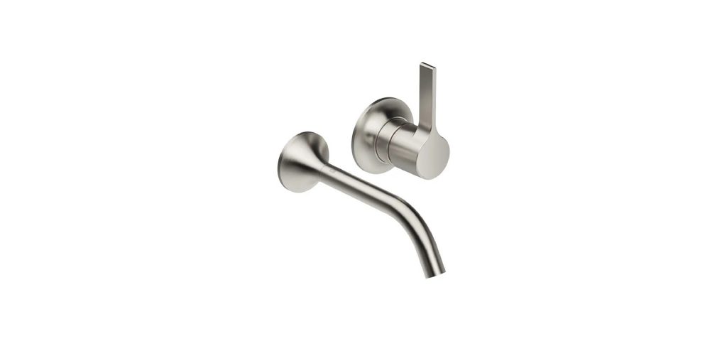 VAIA Wall-mounted single-lever basin mixer without pop-up waste