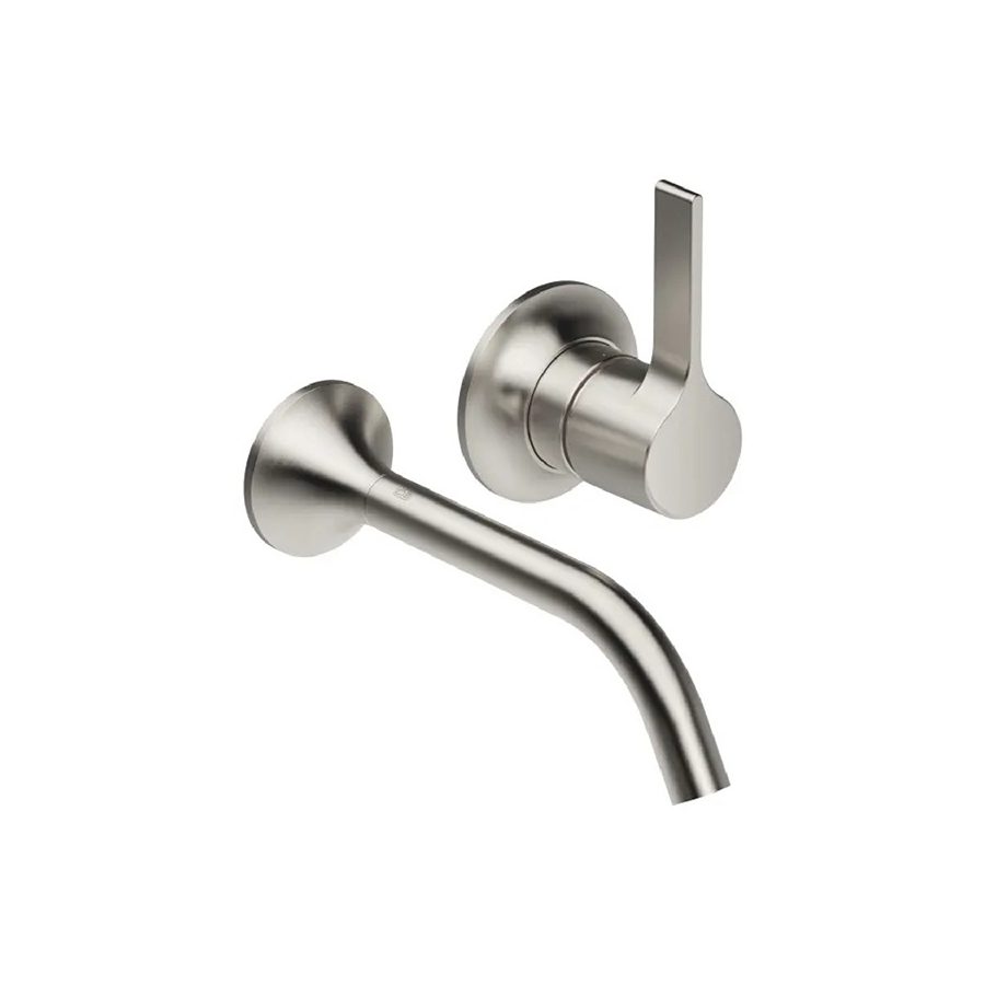 VAIA Wall-mounted single-lever basin mixer without pop-up waste