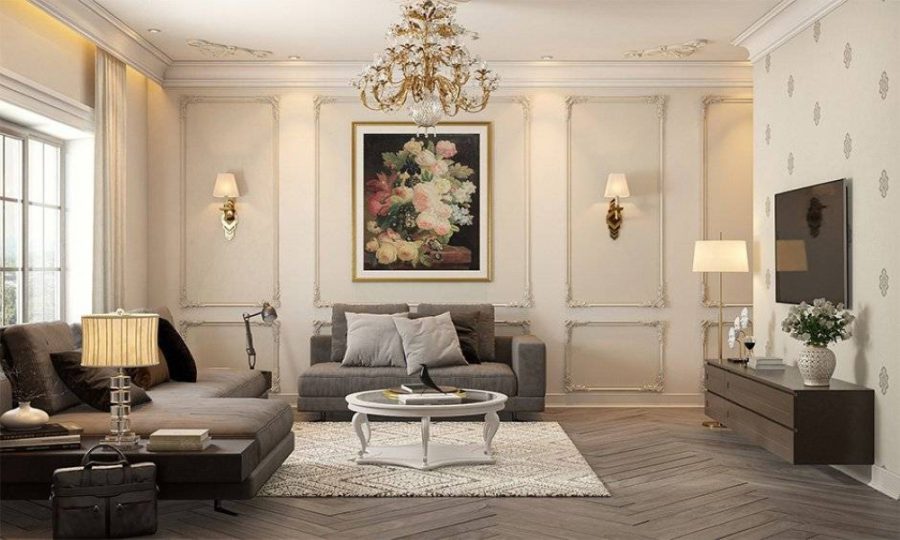 mẫu nội thất phong cách tân cổ điển