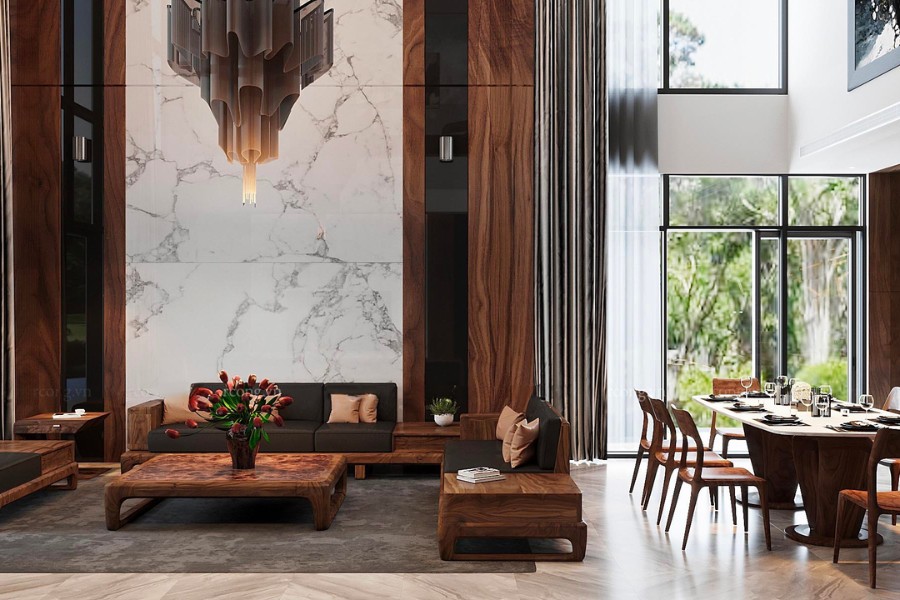 Thiết kế nội thất biệt thự liền kề