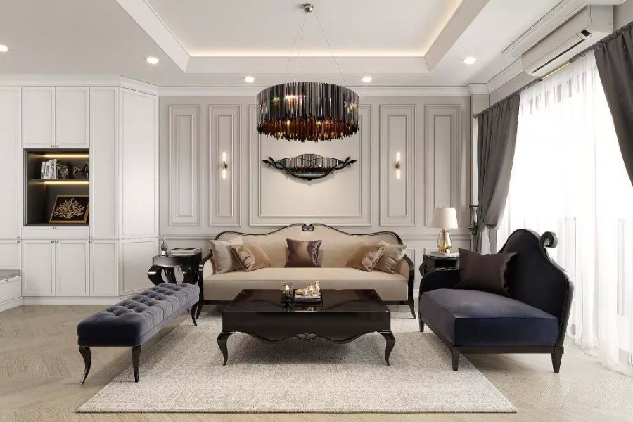 Thiết kế nội thất chung cư tân cổ điển