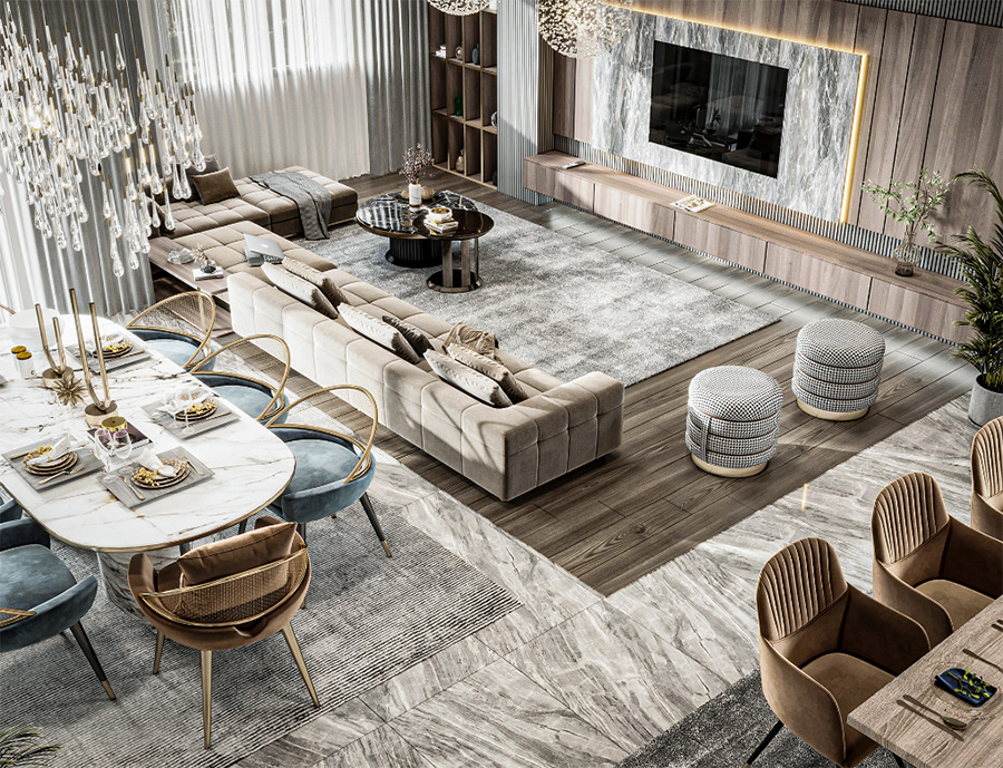 Thiết kế nội thất sang trọng