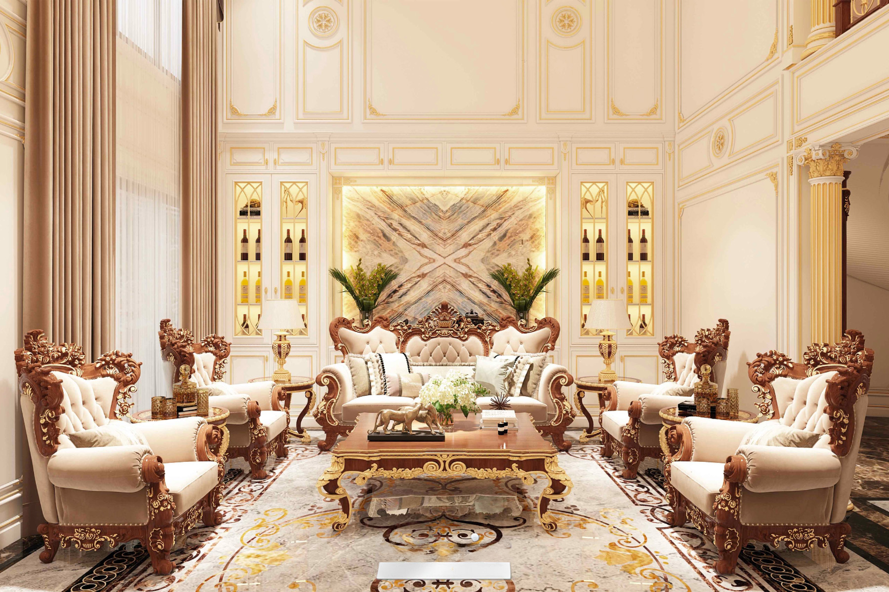 Thiết kế nội thất biệt thự tân cổ điển