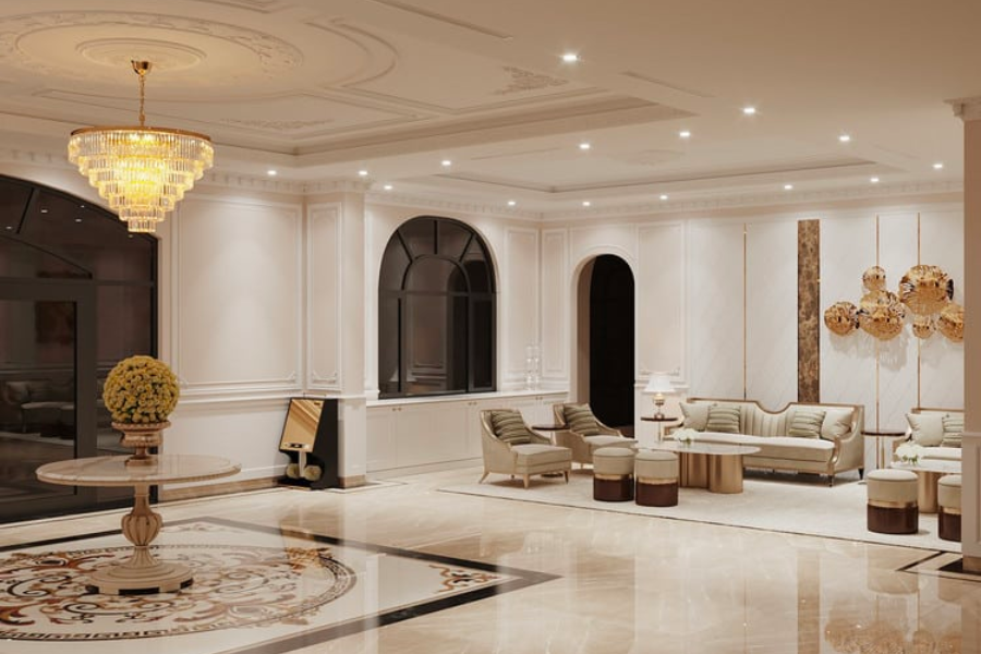 Khu vực dự án thi công nội thất khách sạn tiêu chuẩn cao