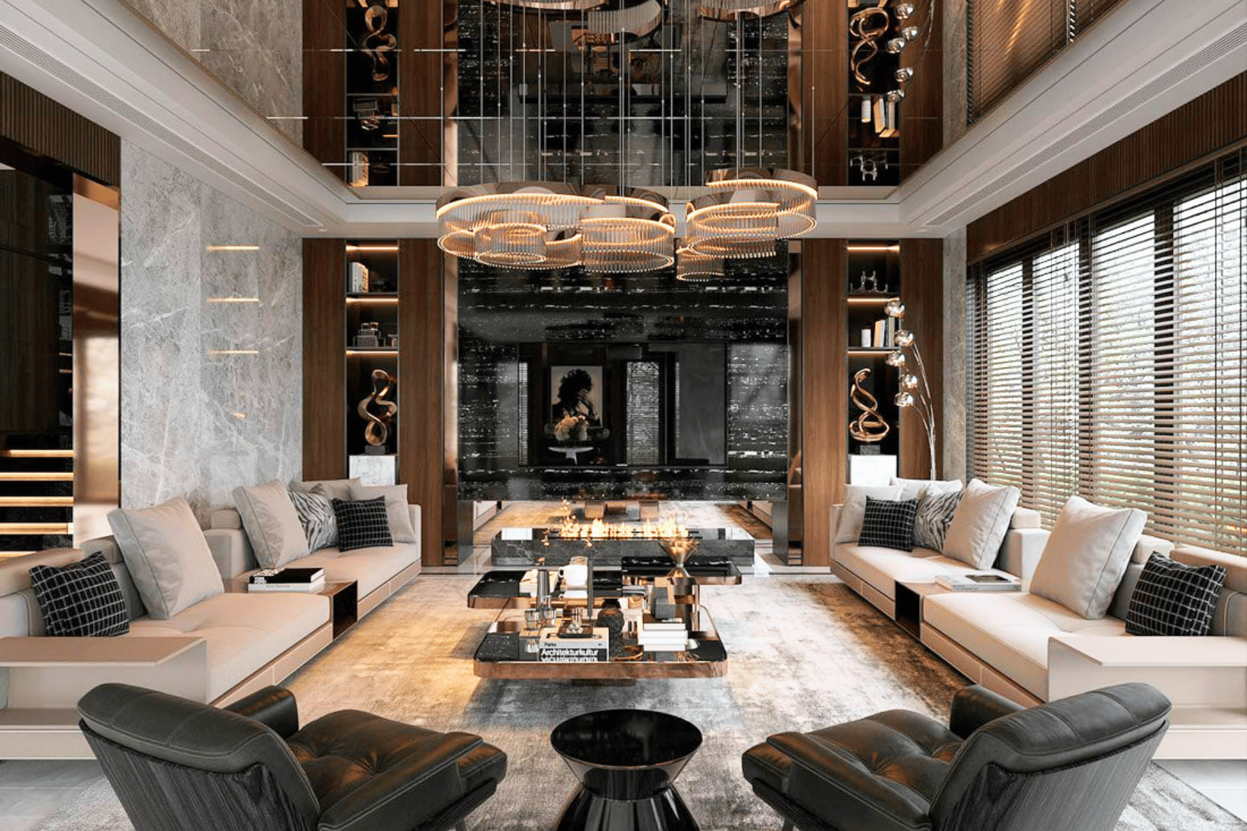 Phòng khách thiết kế nội thất luxury