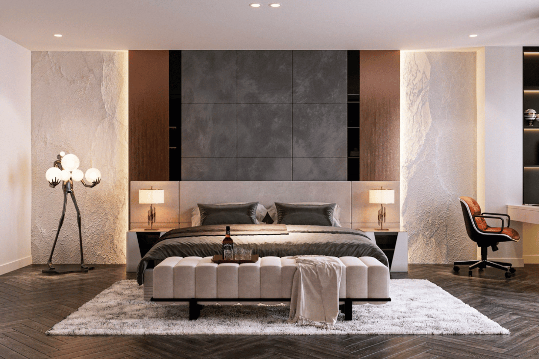 Mẫu thiết kế nội thất biệt thự với bố cục mở và ánh sáng tự nhiên