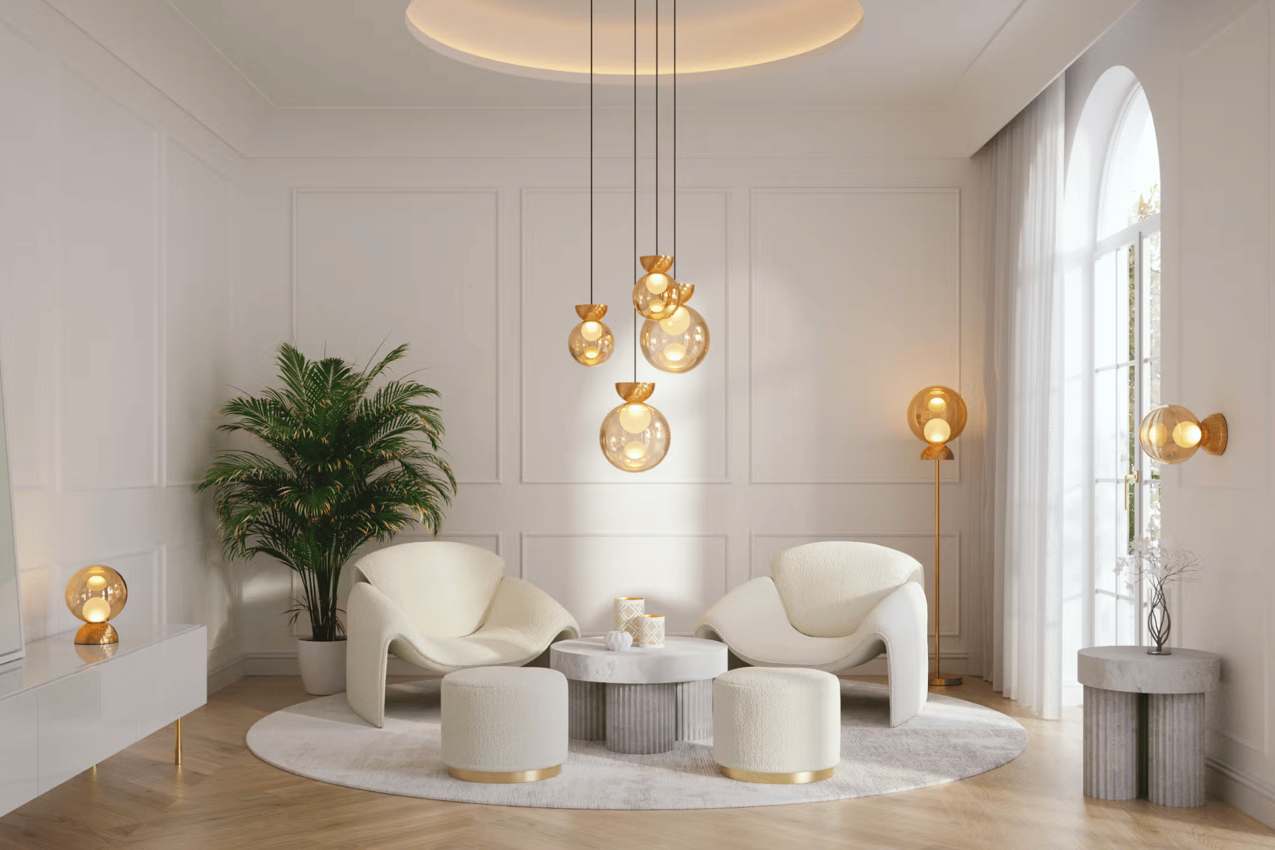 Đèn trang trí Charm dành cho phòng khách phòng khách, phòng ngủ được ưa chuộng nhất.