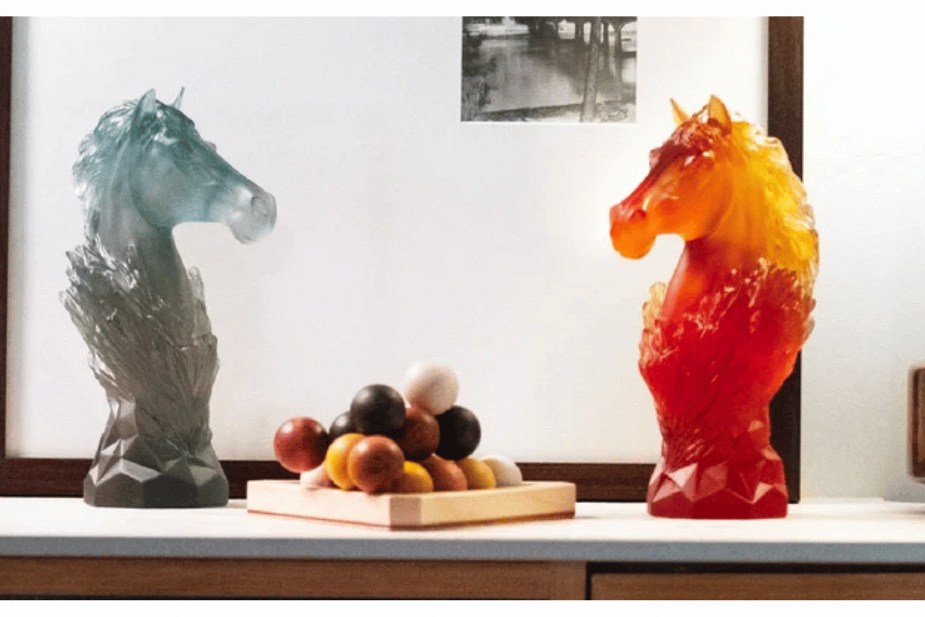 Tác phẩm pha lê Daum nghệ thuật trong không gian nội thất cao cấp