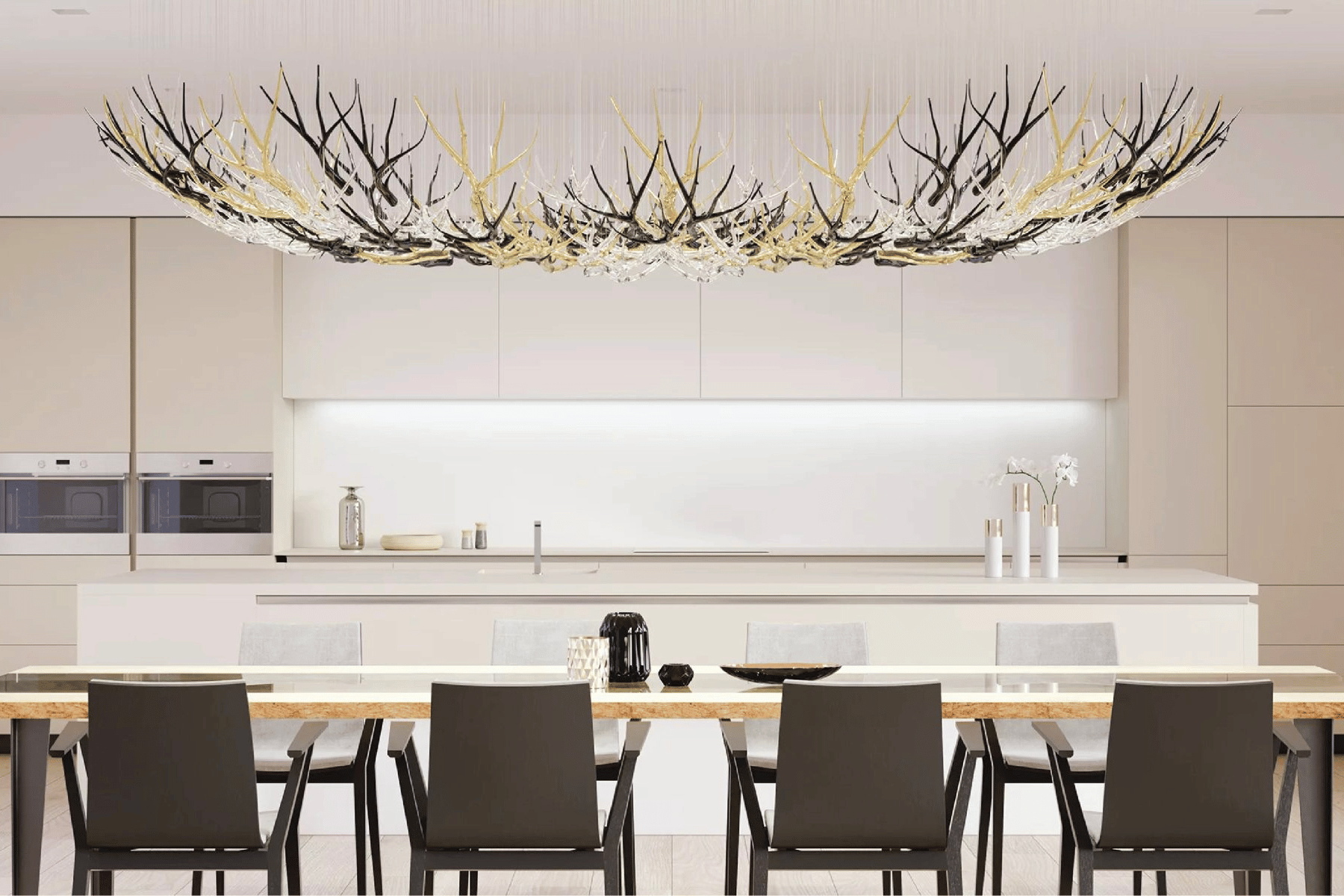 Antlers đặc biệt phù hợp với không gian biệt thự mang tính biểu tượng và cá tính.