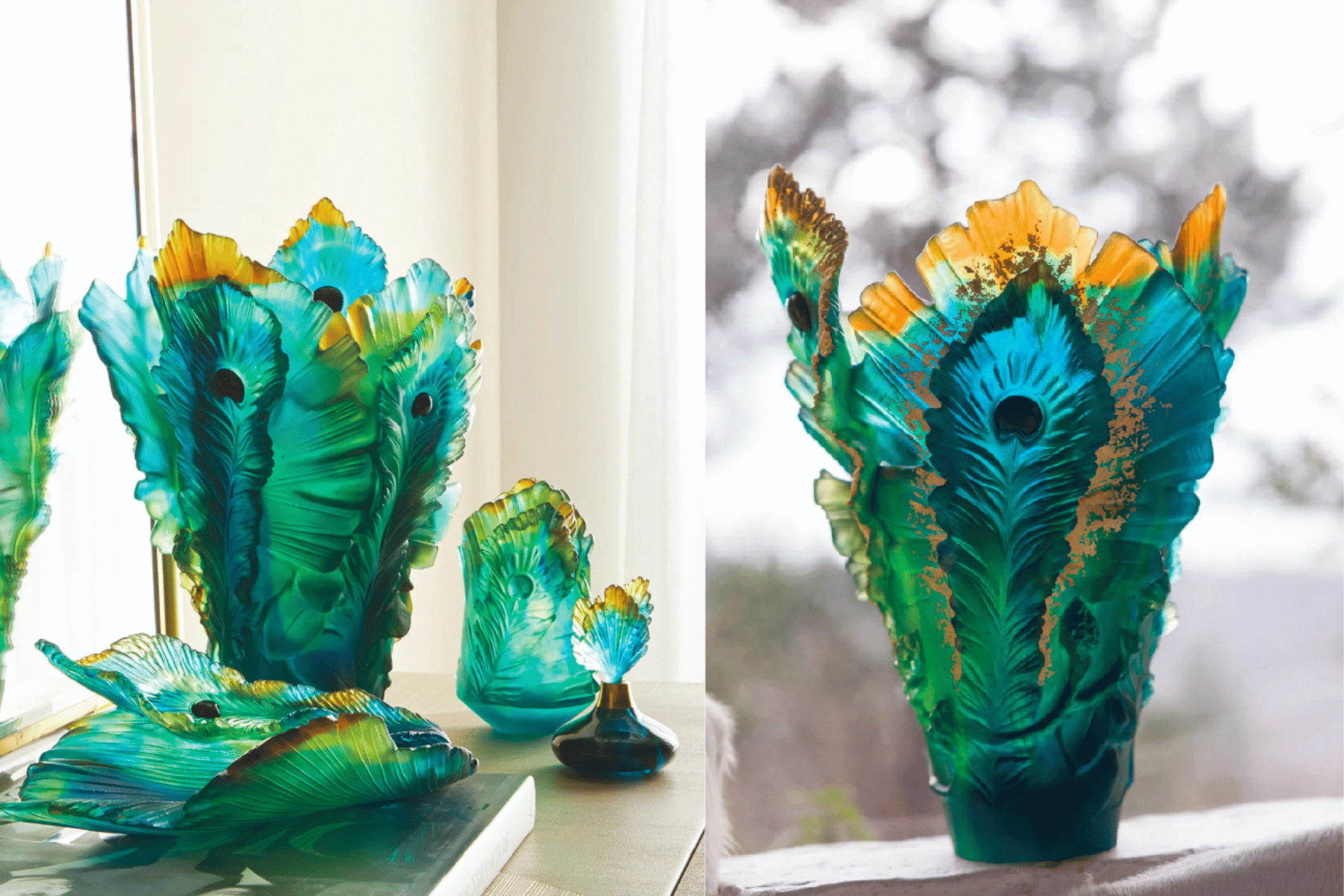 Giới thiệu mẫu bình pha lê Daum trong showroom nội thất cao cấp EuroStyle