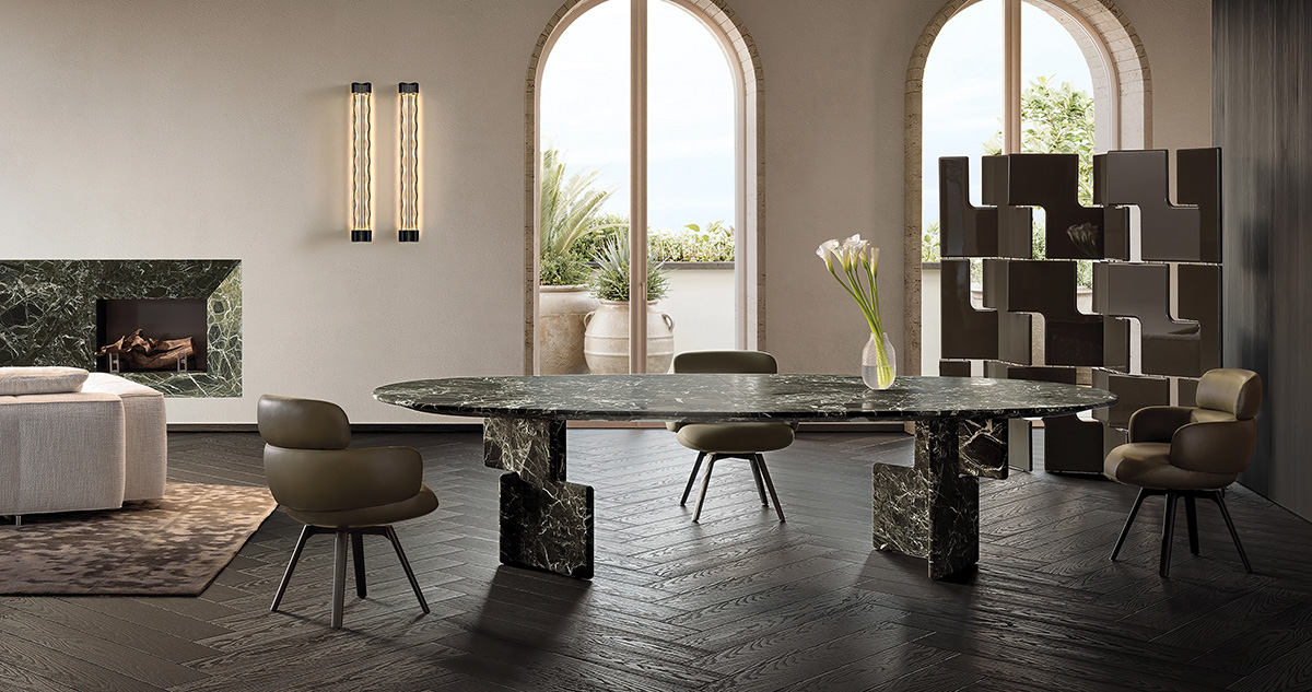 bàn đá marble nico