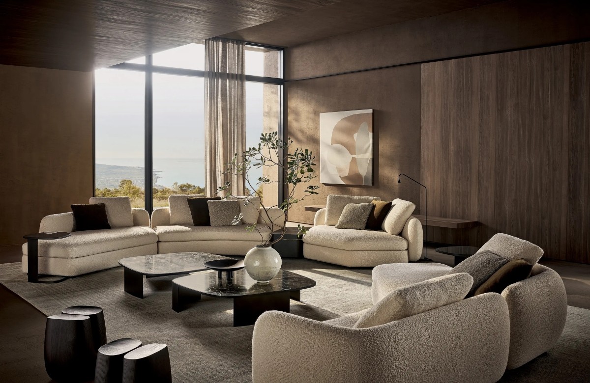 Bộ sofa châu Âu chất liệu boucle