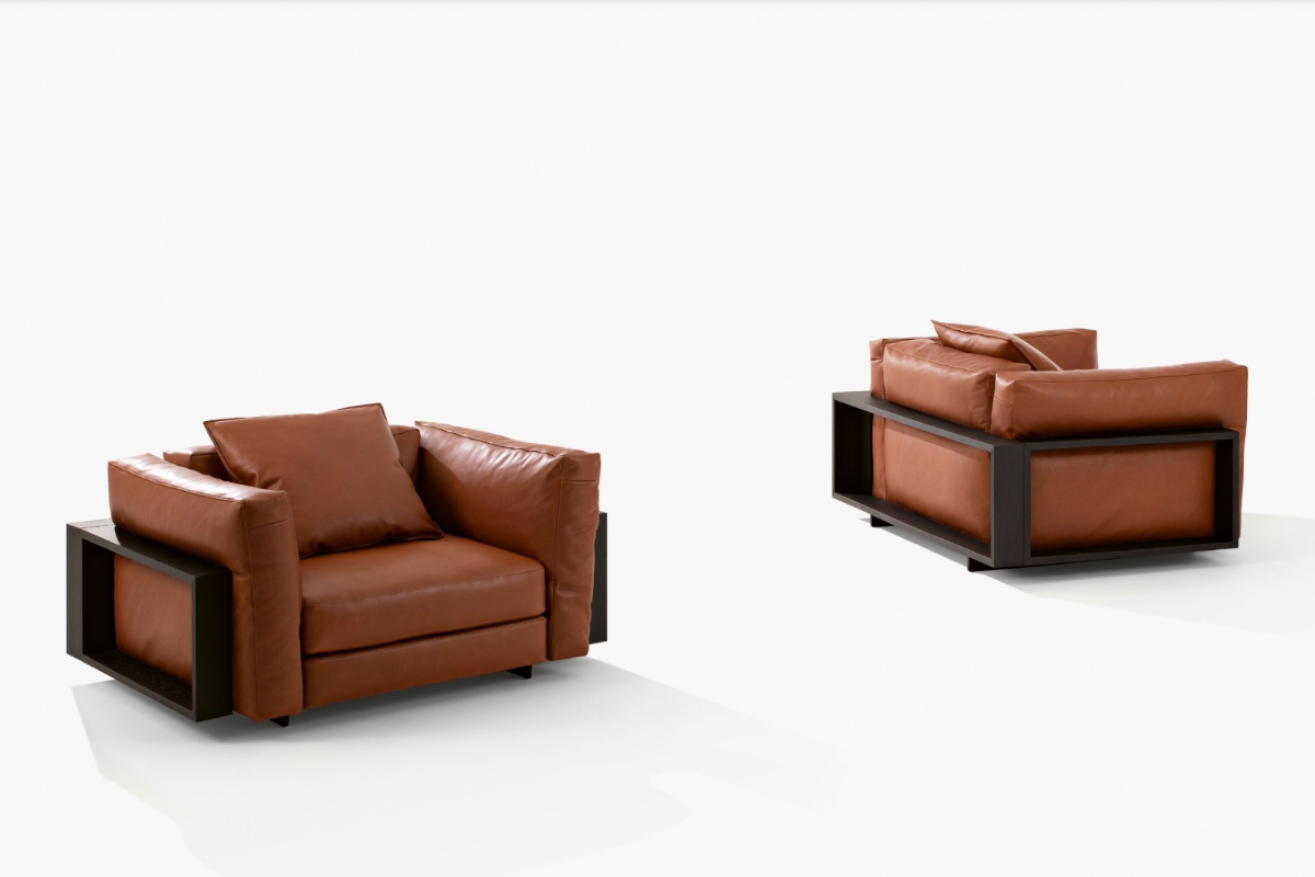 Thiết kế leather sofa trong bộ sưu tập Poliform Sofa 2026