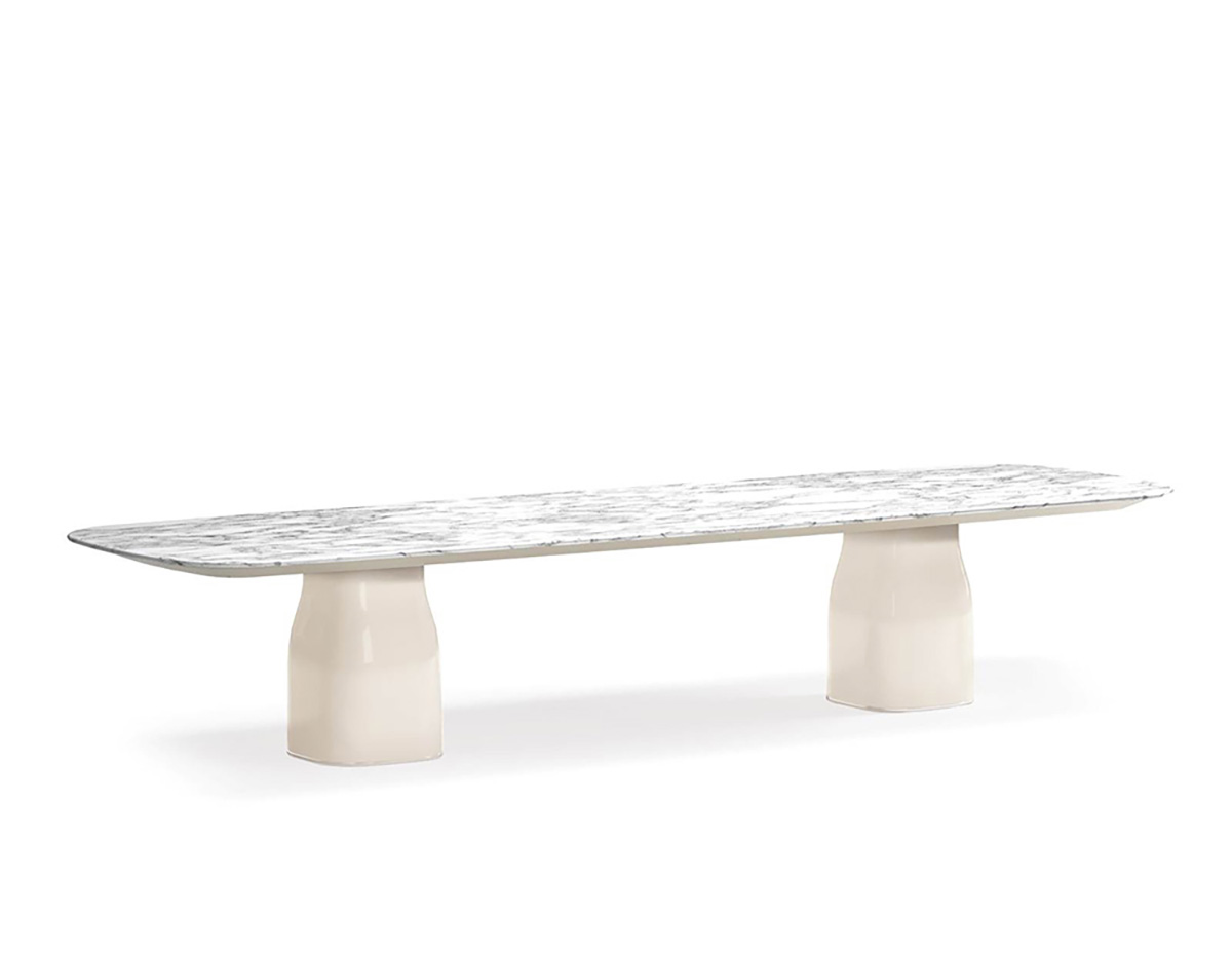 Bàn ăn sử dụng mặt Đá Carrara Marble