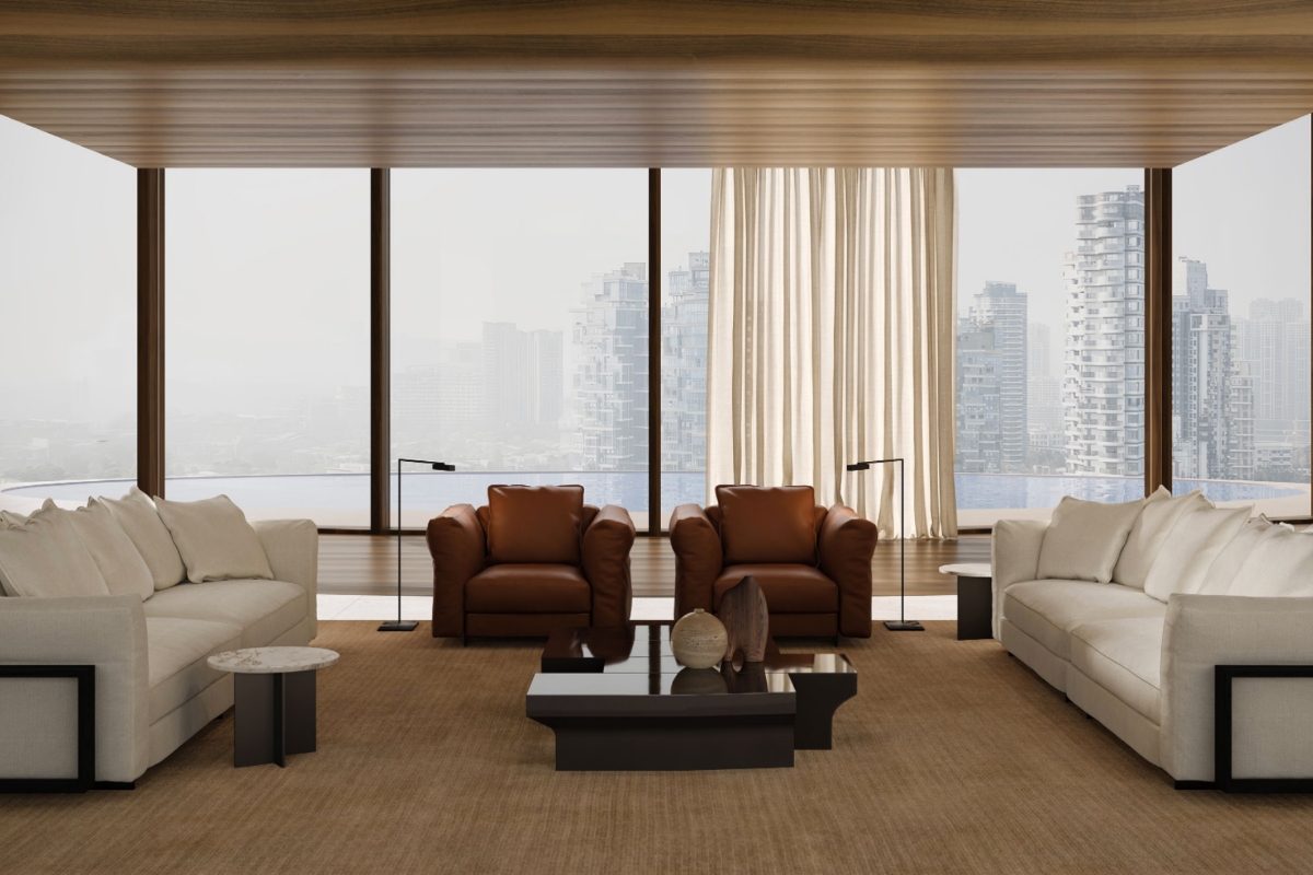 Thiết kế leather sofa
