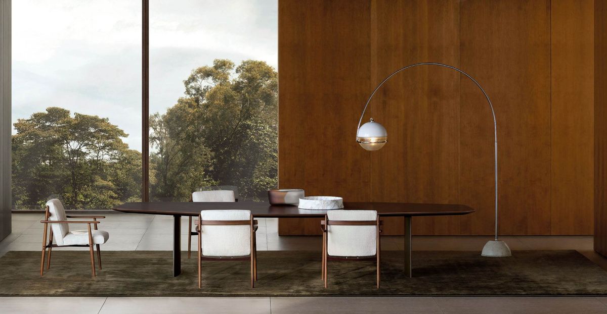 Bàn ăn Linha Livre Minotti